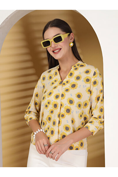 RUE COLLECTION By Styli Women Floral Printed Pure Cotton Top