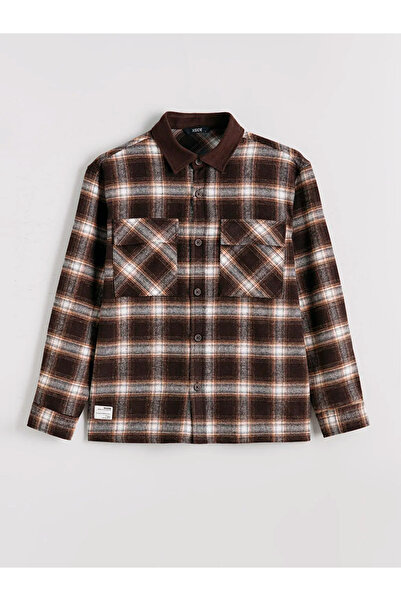 LC Waikiki Regular Fit Plaid Men's Lumberjack Shirt Jacket