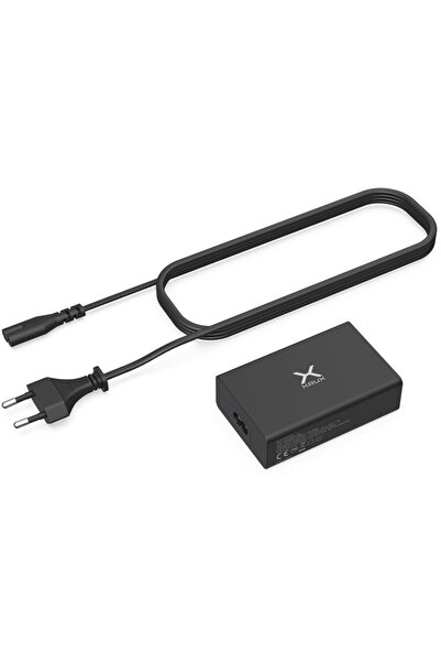 Krux KRX0044 4x USB, 1x USB Type C, QC 3.0 60 W + Suport de cabluri, Negru