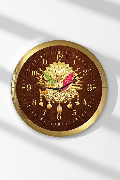 Zevahir Mobilya Dekorasyon Ceas de perete rotund din MDF cu tematică otomană,...