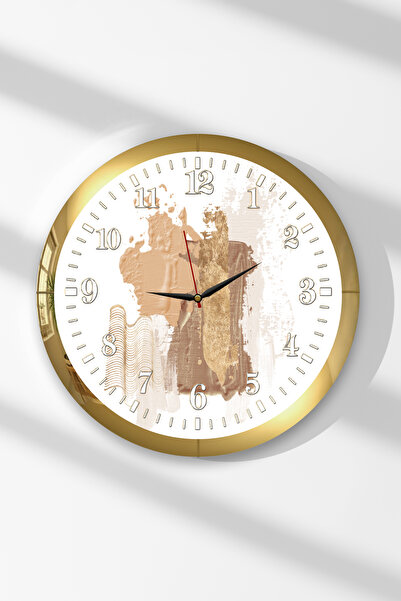 Zevahir Mobilya Dekorasyon Ceas de perete rotund din MDF cu tematică ora oraș...