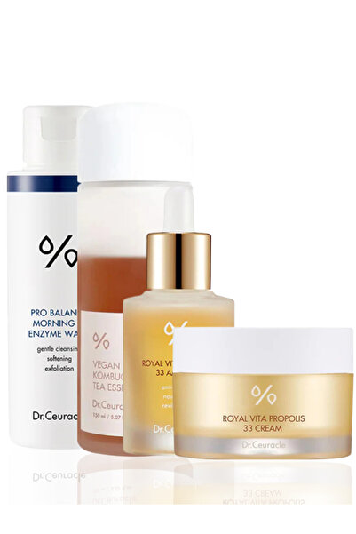 Dr.Ceuracle مجموعة دكتور سيوراكل برو بالانس للتنظيف + خلاصة الكومبوتشا + مجمو...