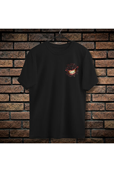 CXO Craft Tricou Barbati cu Imprimeu Fata-Spate, Joker, Bumbac