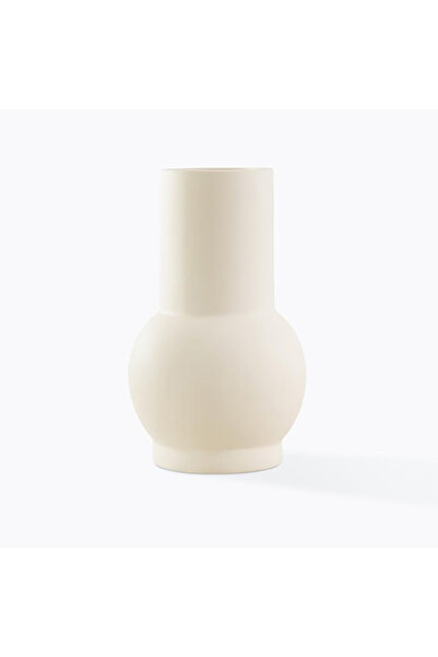 homez Clay Pot Vase 20*20*30Cm, White