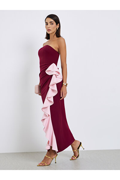 Styli Women Color Block Sleeveless Sheath Maxi Dress