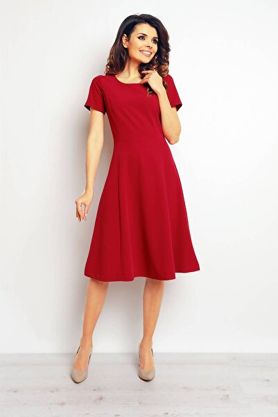 Awama Dress M095 - Claret - M