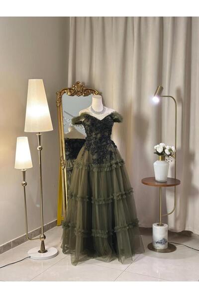 vanus fashion 6607-فستان سهرة طويل