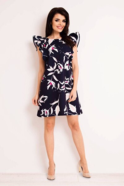 Awama Sukienka M123 - Navy - S