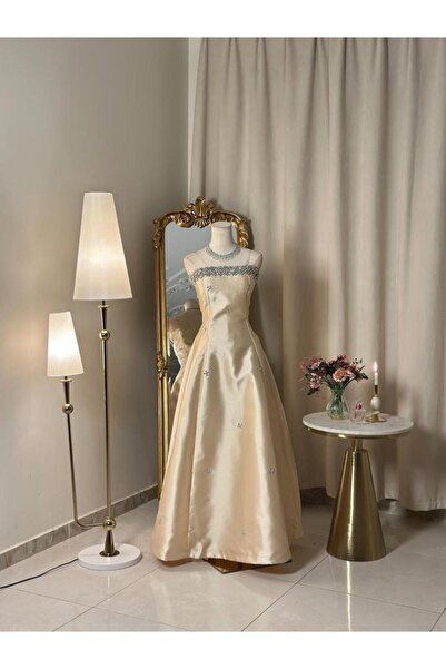 vanus fashion 6446-فستان سكري بلمسة ملكية