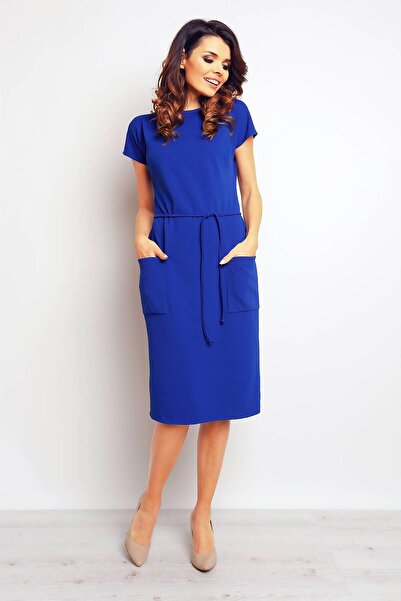 Awama Dress M085 - Blue - L