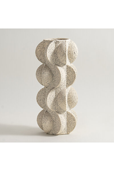 homez resin vase 15.3*15.3*30.5cm, offwhite