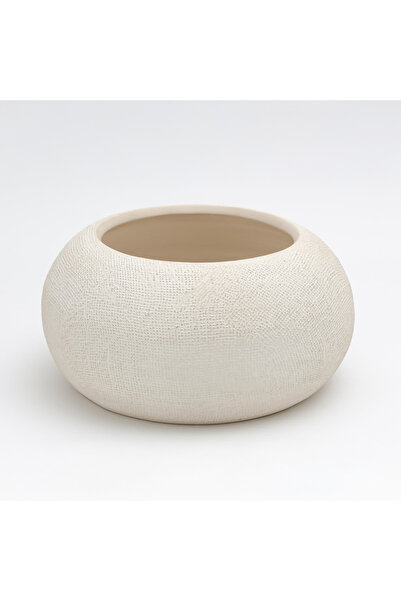 homez Porcelain Chalk Pot Bowl, Beige 30*30*15Cm