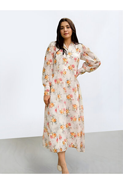 Aprococia By Styli Women Floral Print Midi Dress