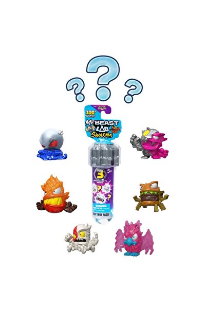 moose Mr Beast Lab Swarms Hyper Fusion Serisi 3’lü Sürpriz Figür Paketi BTR14000