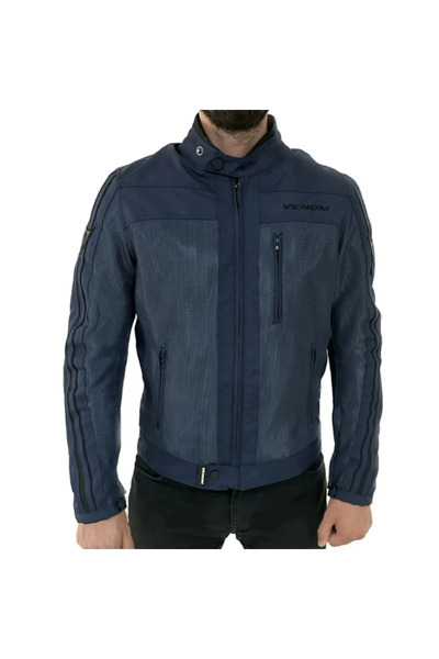 VENOM Compass Racing Motorcu Montu Lacivert Full Koruma Motor Montu