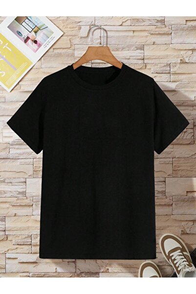 EYAX MODA TRICOU DE DAMĂ BASIC CU GULER ROTUND ȘI MÂNECĂ SCURTĂ