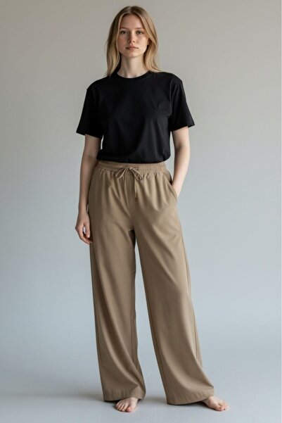 Exuma 1523127 Γυναικεία καφέ φούτερ παντελόνια