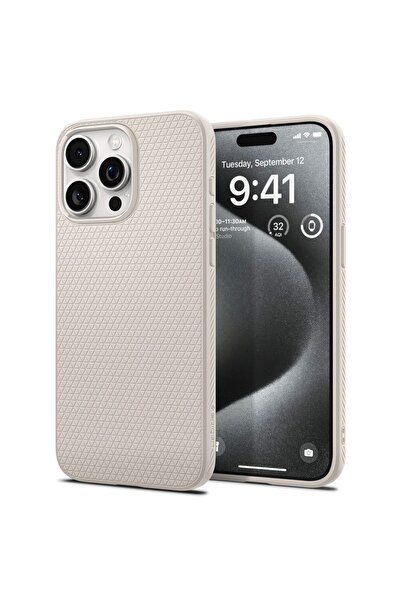 Spigen Carcasă Liquid Air pentru iPhone 15 Pro, gri titan elegant
