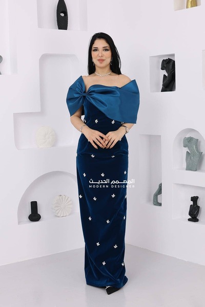 modern designer velvet winter dress