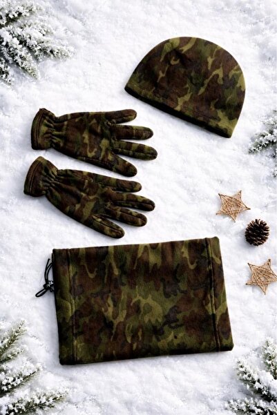 SINGLE SWORD Polar Fleece Neck Gaiter Gloves and Balaclava Set of 3