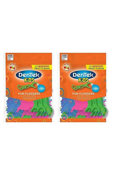 DENTEK Kids Fun Flosser Floss Picks 75 ea (Pack of 2)