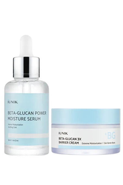 iUNIK Beta Glucan Serum + 3x Barrier Cream Set – Intense Hydration & Repair