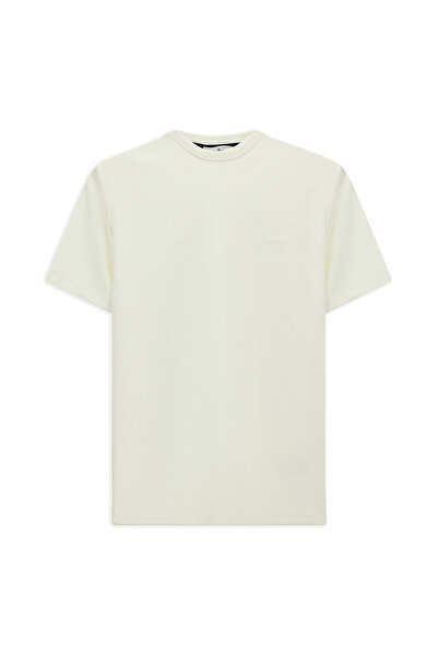 Kiğılı Tricou cu mânecă scurtă, cu croiala obișnuită, cu broderie guler rotund