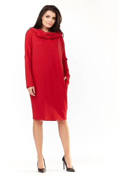 Awama Dress M152 - Red - S/M