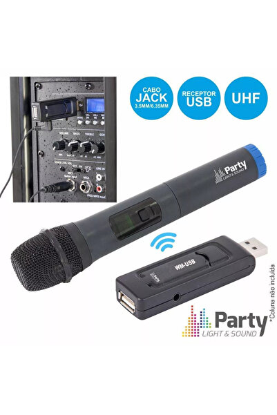 OEMN Wireless microphone with USB Party Light & Sound module