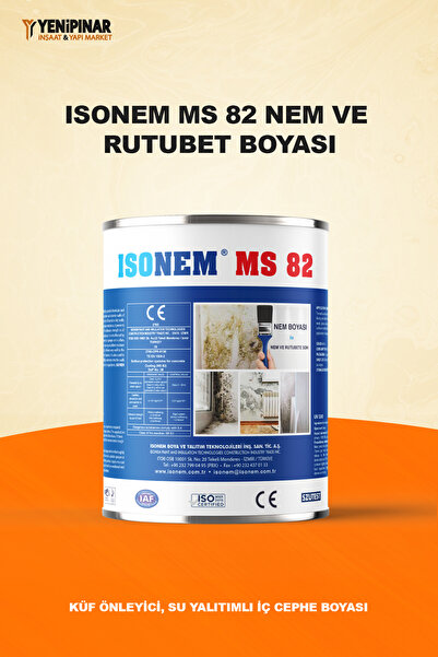 Isonem MS 82 Nem ve Rutubet Boyası 1 Kg | Küf Önleyici, Su Yalıtımlı İç Cephe...
