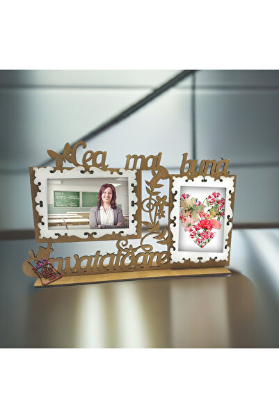 damoro Desk photo frame, 2 photo spaces, Teacher Gift, Wood