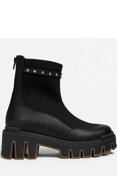 GARKONY Women's Boots Natural Leather Black Nova