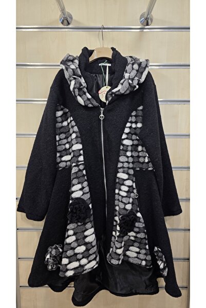 Park Moda Italian Long Wool Felt Coat with Zipper