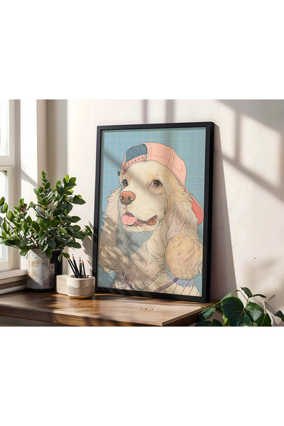 TekTablo Modern Painting with Wooden Frame