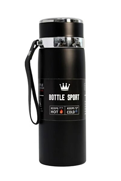 Primo Plus DENX DX2056 Stainless steel vacuum thermal water bottle Black