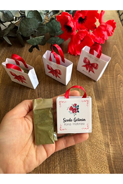 Loyapink Yeni Sezon 24 Adet Kişiye Özel Hediyelik Kına Hediyeliği Kına, Kına ...