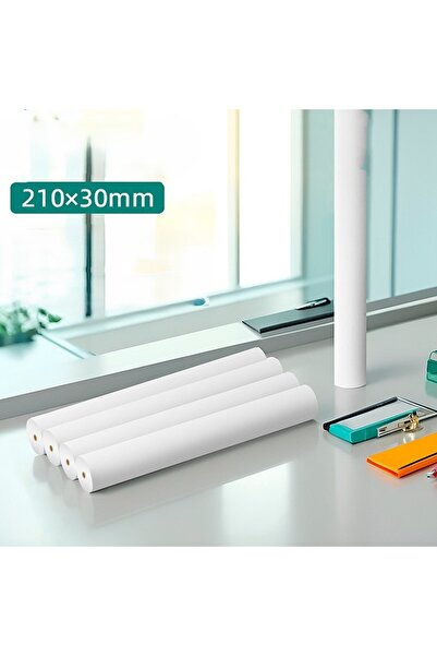 OEM Set of 4 thermal paper rolls for portable printers, 210 mm, 6.5 m, inkles...