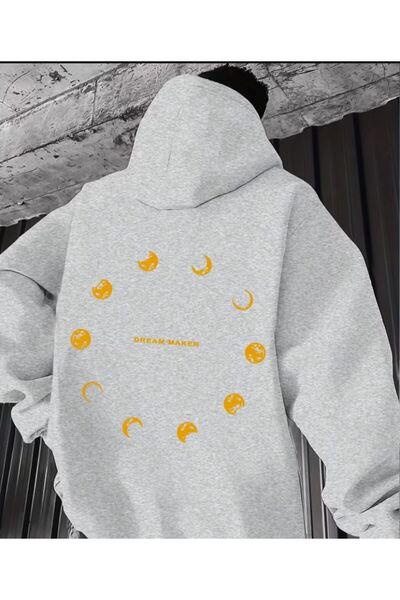 Revasser Hanorac unisex pentru femei/bărbați MOONS, colorat, cu imprimeu pers...