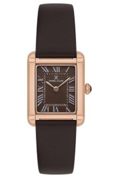 Daniel Klein Dk.1.13787-5 Leather Cord Rectangular Dial Water Resistant Black...