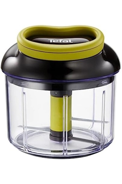 Generic Manual Food Chopper | 900ml | 5-Second | Stainless Blades | Black/Cit...