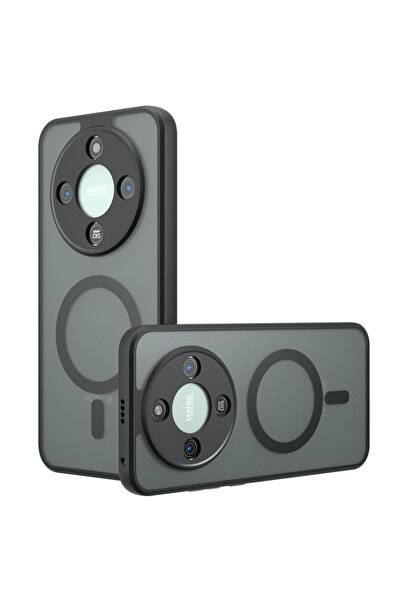 Techsuit Husa Honor Magic6 Lite PureFrost MagSafe, negru frost