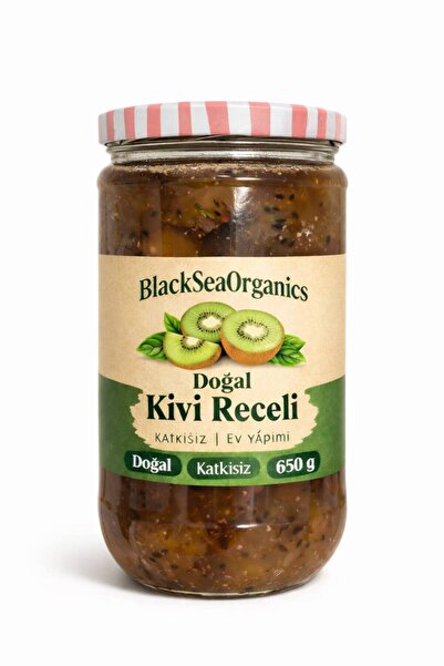 BlackSeaOrganics Doğal Kivi Reçeli 650 ml | Katkısız – Geleneksel Yöntemlerle...
