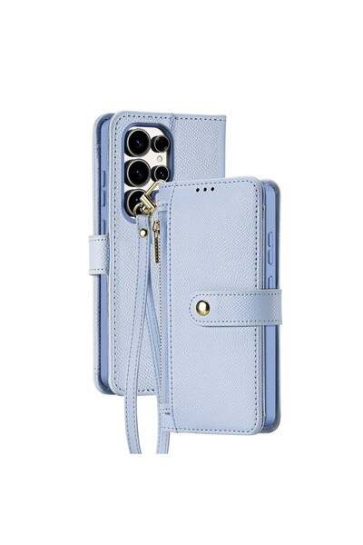 Dux Ducis DuxDucis Lawa Leather Flip Cover for Samsung Galaxy S25 Ultra - Blue