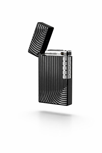 Tisaati Premium Serisi Özel Çizgi İşlemeli Tasarım Lüks Benzinli Çakmak-Özel ...