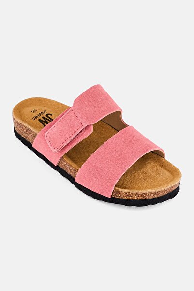 JASON WU Women Velcro Closure Cork Sandals, Pink