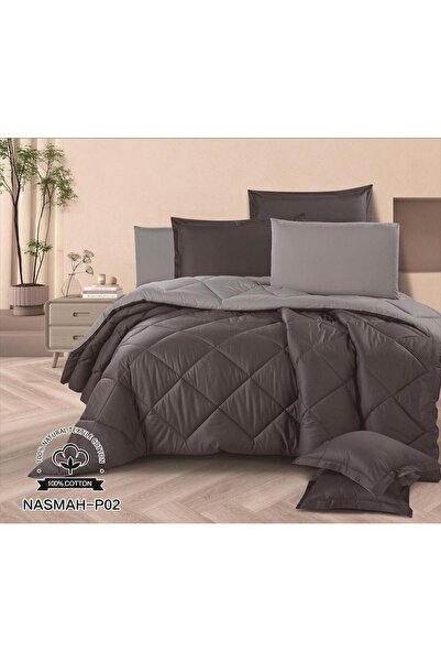 Red Rose مفرش نفر ونفر ونص ساده مصنوع من القطن 100% لراحة في النوم 230×170