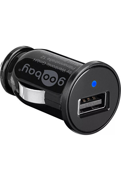 goobay Alimentator USB bricheta auto 1 iesire 1A negru