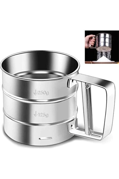 Kitchen Way Stainless Steel Flour Sifter Fine Pore Durable Long Lasting Kw-1132
