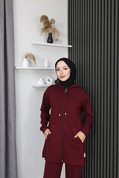 GÖZDE GİYİM Modal Double Suit with Hood