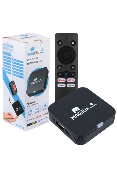 MAGBOX Electrobox 4K Ultra HD Android TV Box - 2GB RAM 16GB Android 10